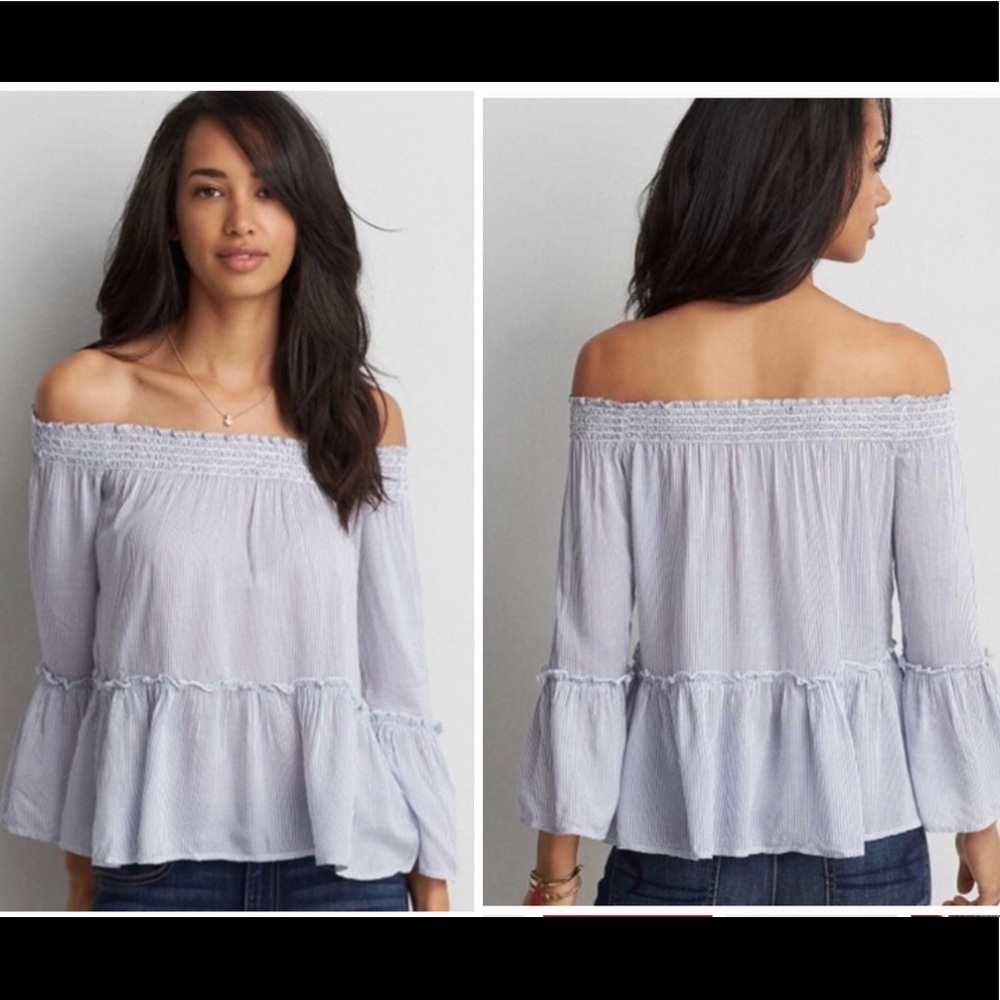🤍3/$30 American Eagle Outfitters Off Shoulder Top